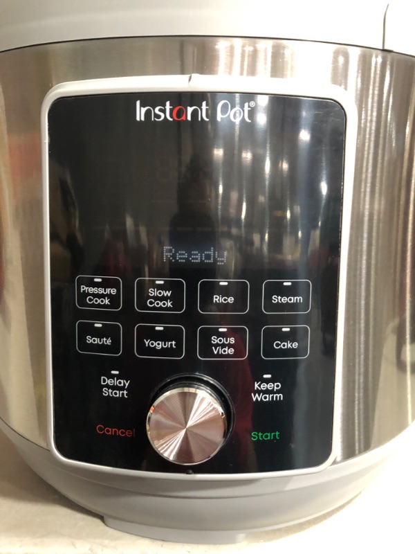 Photo 4 of * used item * powers on * unable to test further * lid comes off all the way
Instant Pot Duo Plus, 8-Quart Whisper Quiet 9-in-1 Electric Pressure Cooker, Slow Cooker, Rice Cooker,