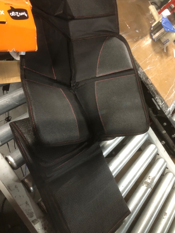 Photo 1 of Diono Ultra Mat Pack of 2 Full Size Car Seat Protectors For Under Car Seat, Crash Tested With Premium Ultra Thick Padding For Durable, Water Resistant Protection, Includes 3 Mesh Storage Pockets,Black 2-Pack