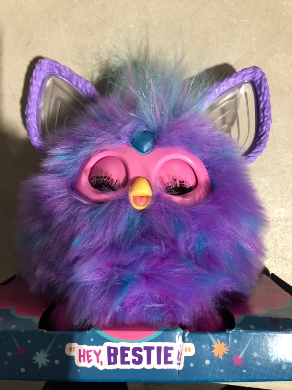 Photo 3 of **no comb** Furby Purple, 15 Fashion Accessories, Interactive Plush Toys for 6 Year Old Girls & Boys & Up, Voice Activated Animatronic