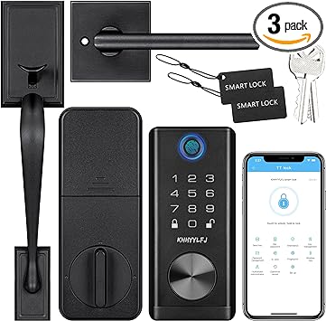 Photo 1 of KHHYYLFJ Smart Keyless Entry Front Door Lock Set 