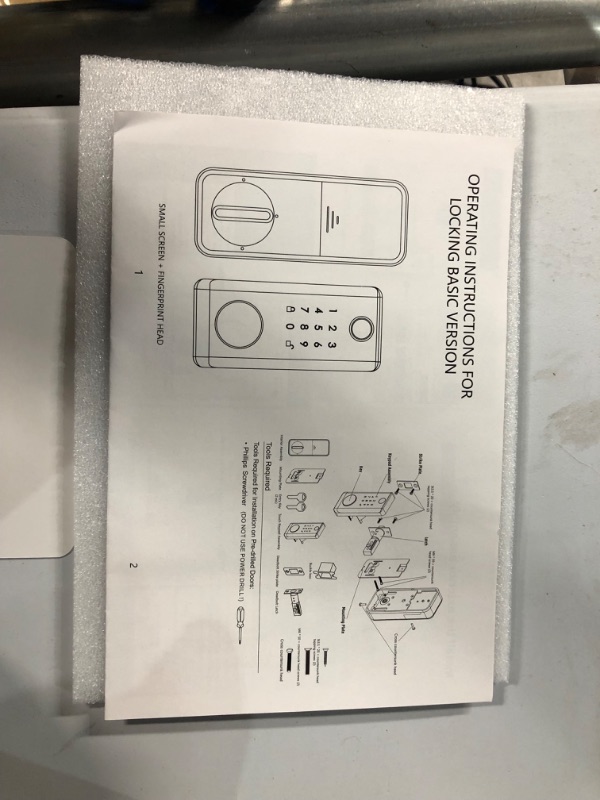 Photo 5 of KHHYYLFJ Smart Keyless Entry Front Door Lock Set 