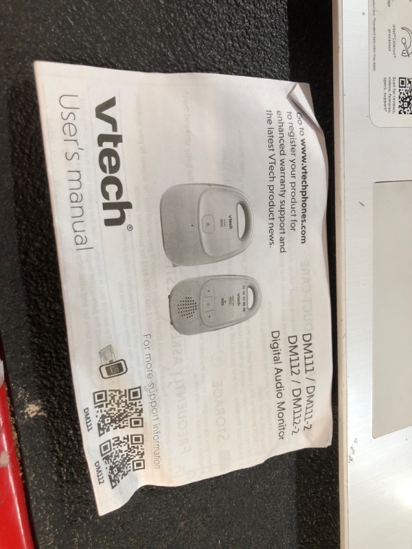 Photo 2 of *NOT TESTED** VTech DM111 Upgraded Audio Baby Monitor. 1 Parent Unit with Rechargeable Battery, Best-in-Class Long Range, Digital Wireless Transmission, Crystal-Clear Sound, Plug & Play, Sound Indicator & Alerts Audio Monitor with 1 Parent Unit