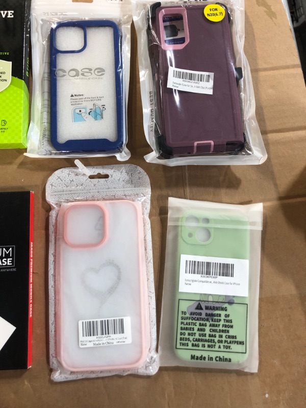 Photo 1 of ** NON-REFUNDABLE** PHONE CASES AND SCREEN PROTECTOR BUNDLE
