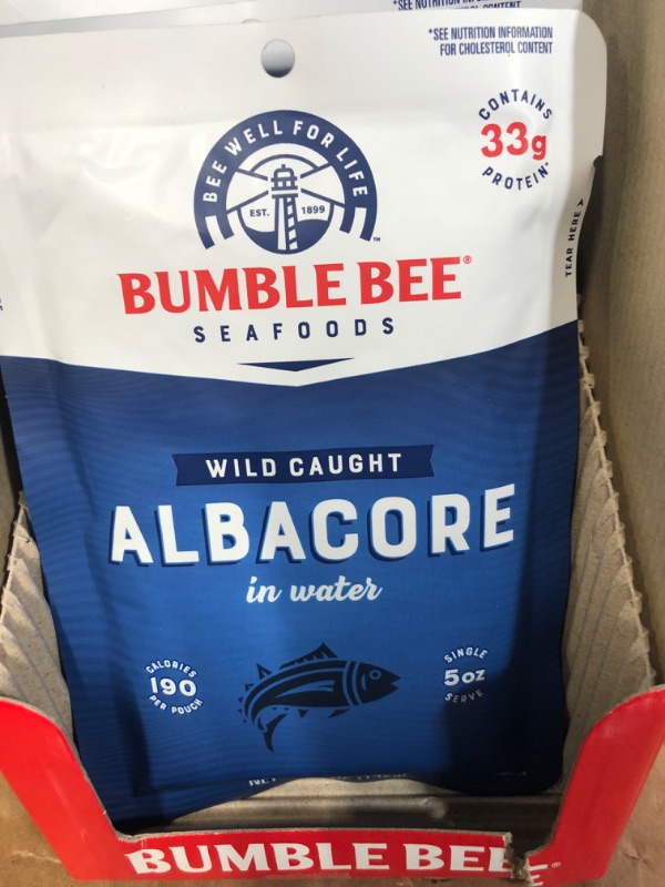 Photo 3 of ** SIMILAR TO STOCK PHOTO** BUMBLE BEE Premium Albacore Tuna In Water Pouch 12/5OZ POUCHES