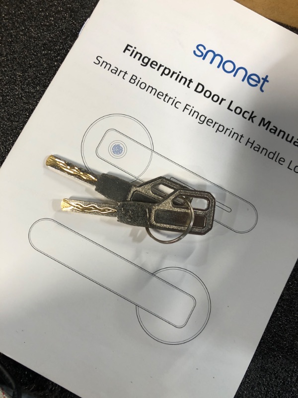 Photo 1 of Fingerprint Door Lock, Keyless Entry Door Lock with Handle, Smart Biometric Code Wireless