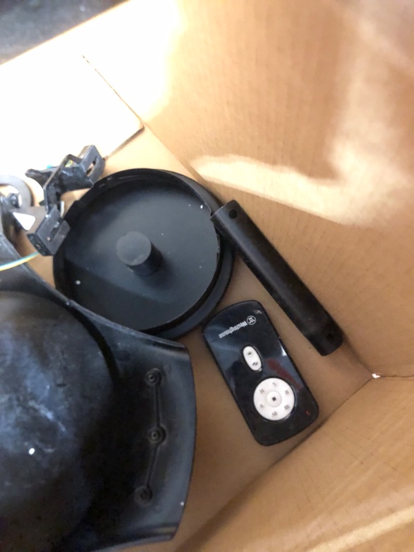 Photo 2 of *FOR PARTS ONLY*  black indoor dc motor ceiling fan 72 inch