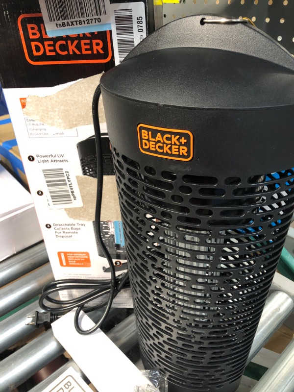 Photo 6 of BLACK+DECKER Bug Zapper, Electric UV Insect Catcher & Killer
