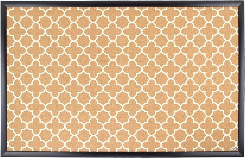 Photo 1 of U Brands Cork Bulletin Board 35x23inch Black Frame