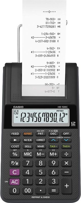 Photo 2 of Casio HR-10RC Printing Calculator