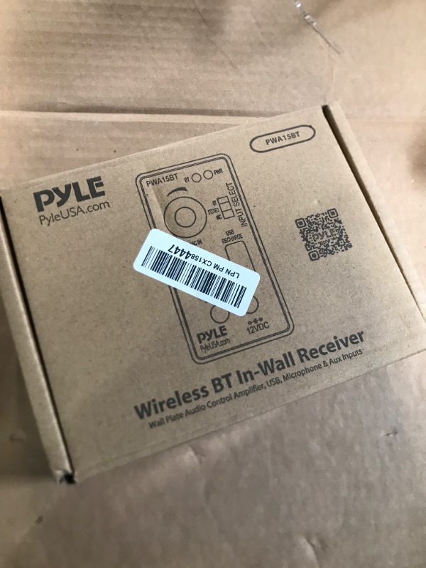 Photo 4 of Pyle Bluetooth Receiver Wall Mount, in-Wall Audio Control with Built-in Amplifier