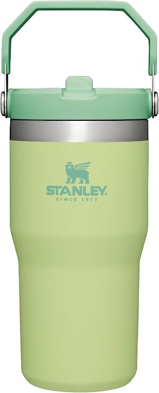 Photo 1 of Stanley IceFlow Stainless Steel Tumbler with Straw - Vacuum Insulated Water Bottle, Reusable Cup with Straw Leakproof Flip - (Citron)
