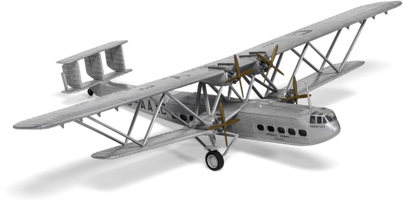 Photo 2 of Airfix Vintage Classics Handley Page H.P.42 Heracles 1:144 Biplane Airline Plastic Model Kit Unpainted
