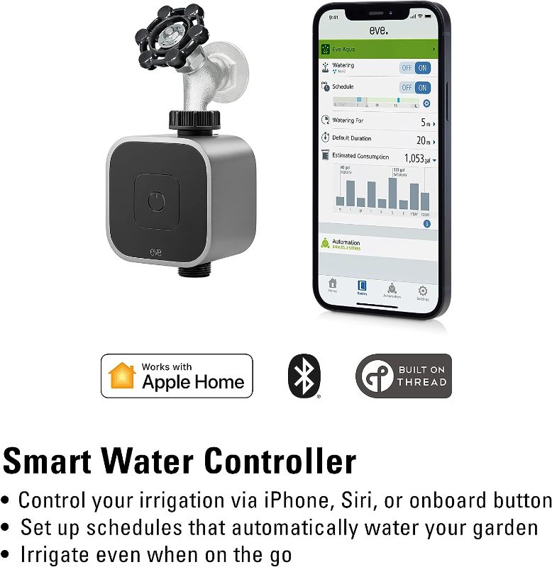 Photo 2 of Eve Aqua Smart water controller for Apple Home app or Siri