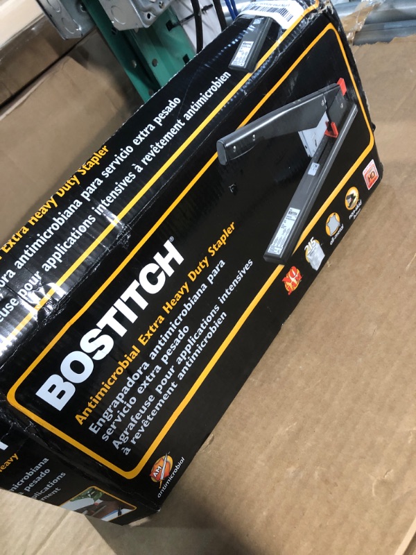 Photo 2 of Bostitch Office 215 Sheet Extra Heavy Duty Stapler, No Jam Technology, Easy Reload, Black 