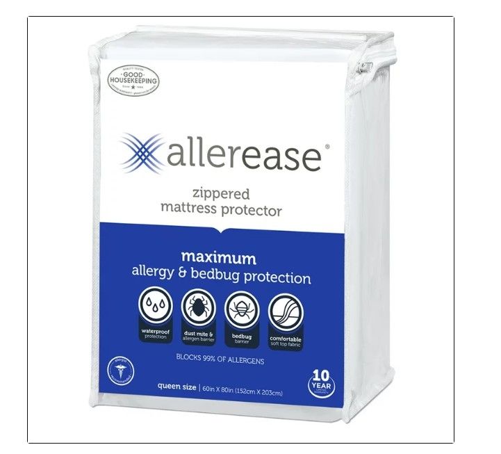 Photo 1 of (Old Version) AllerEase Maximum Allergy & Bed Bug Protection Zippered Mattress Protector, Twin-XL
