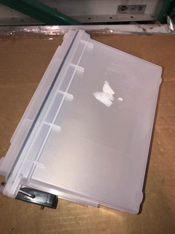 Photo 1 of Sheffield 12635 Translucent Field Box, Pistol, Rifle, or Shotgun Ammo Storage Box, Tamper-Proof Locking Ammo Can, Water Resistant, Made in The U.S.A. Translucent Plain