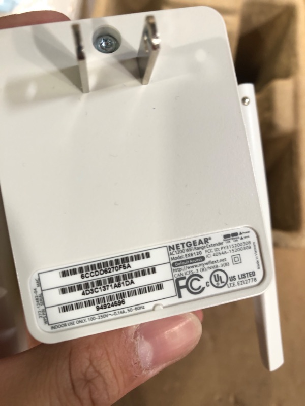 Photo 4 of NETGEAR Wi-Fi Range Extender EX6120 - Coverage Up to 1500 Sq Ft and 25 Devices with AC1200 Dual Band Wireless Signal Booster & Repeater (Up to 1200Mbps Speed), and Compact Wall Plug Design WiFi Extender AC1200