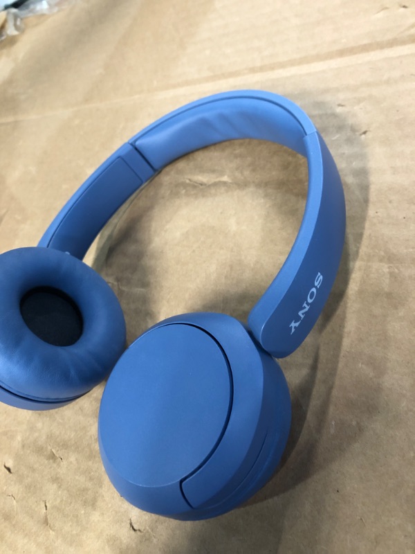 Photo 3 of Sony WH-CH520 Wireless Headphones Bluetooth On-Ear Headset with Microphone, Blue New