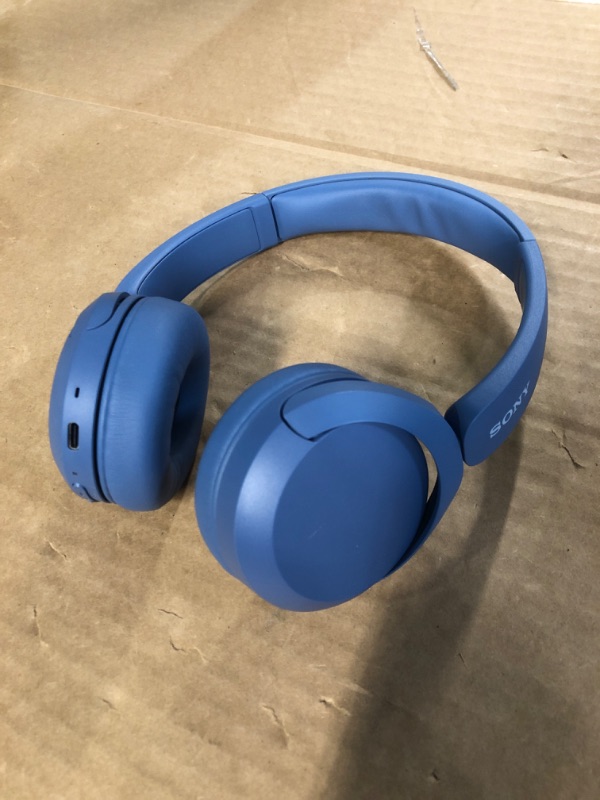 Photo 2 of Sony WH-CH520 Wireless Headphones Bluetooth On-Ear Headset with Microphone, Blue New