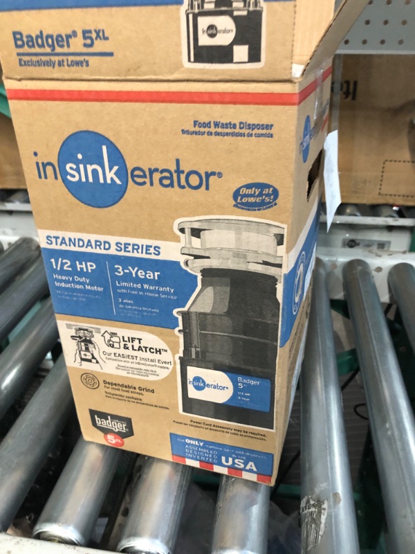 Photo 1 of *FOR PARTS ONLY* Insinkerator Badger 5XL Corded 1/2-HP