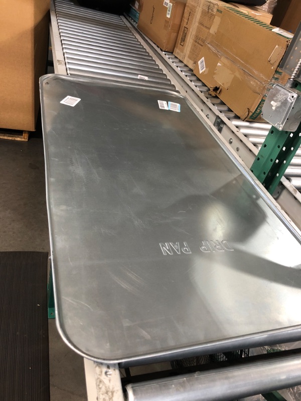 Photo 2 of LUMAX LX-1715 Silver 47" x 25" x 1/2" Galvanized Drip Pan