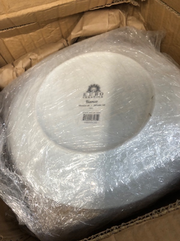 Photo 1 of *USED* Euro Ceramica Bianco Service for 6 Dinner Plate Set