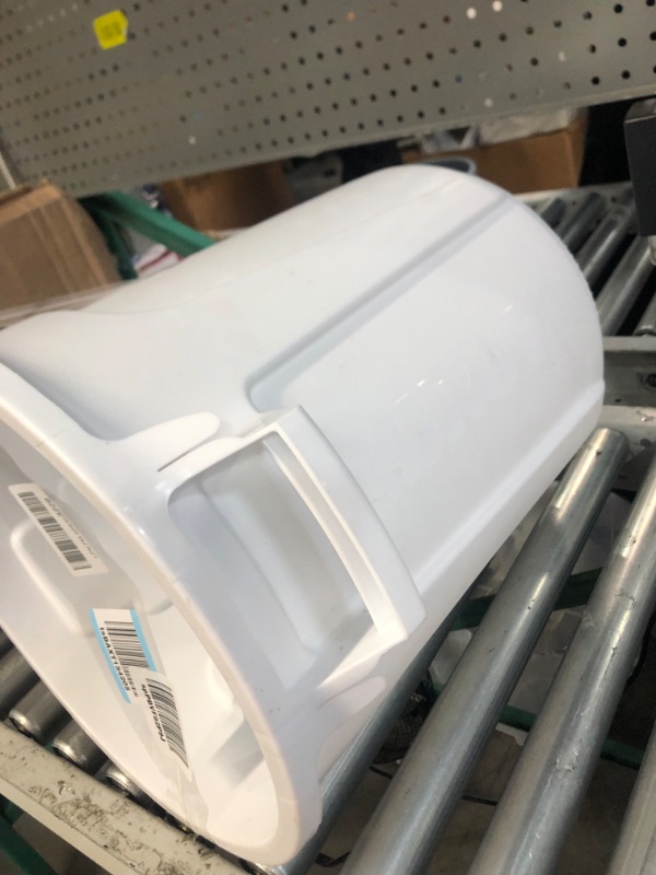 Photo 2 of  Brute Waste Container, 10 Gallon, White 1 Pack