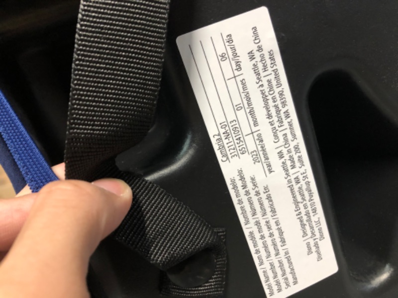 Photo 3 of Diono Cambria 2 XL, Dual Latch Connectors, 2-in-1 Belt Positioning Booster Seat, High-Back to Backless Booster with Space and Room to Grow, 8 Years 1 Booster Seat, Blue 2020 Blue