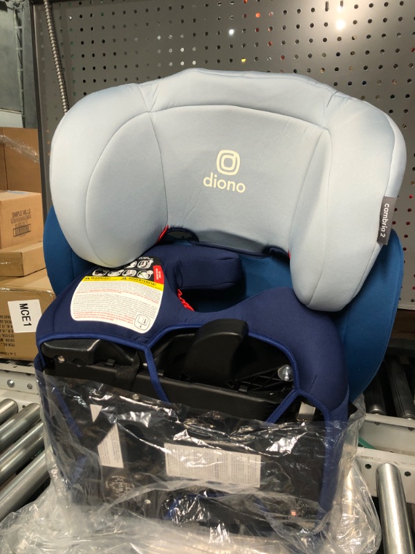 Photo 2 of Diono Cambria 2 XL, Dual Latch Connectors, 2-in-1 Belt Positioning Booster Seat, High-Back to Backless Booster with Space and Room to Grow, 8 Years 1 Booster Seat, Blue 2020 Blue