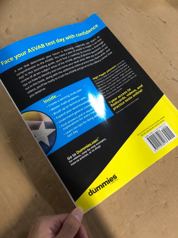 Photo 1 of 2021 / 2022 ASVAB For Dummies: Book + 7 Practice Tests Online + Flashcards + Video (For Dummies (Career/Education))