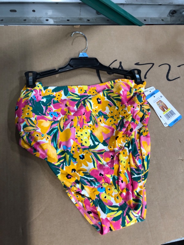 Photo 3 of Anne Cole Limited Edition Ladies Convertible High Waist Shirred Swim Bottom (Sunshine Floral L)
