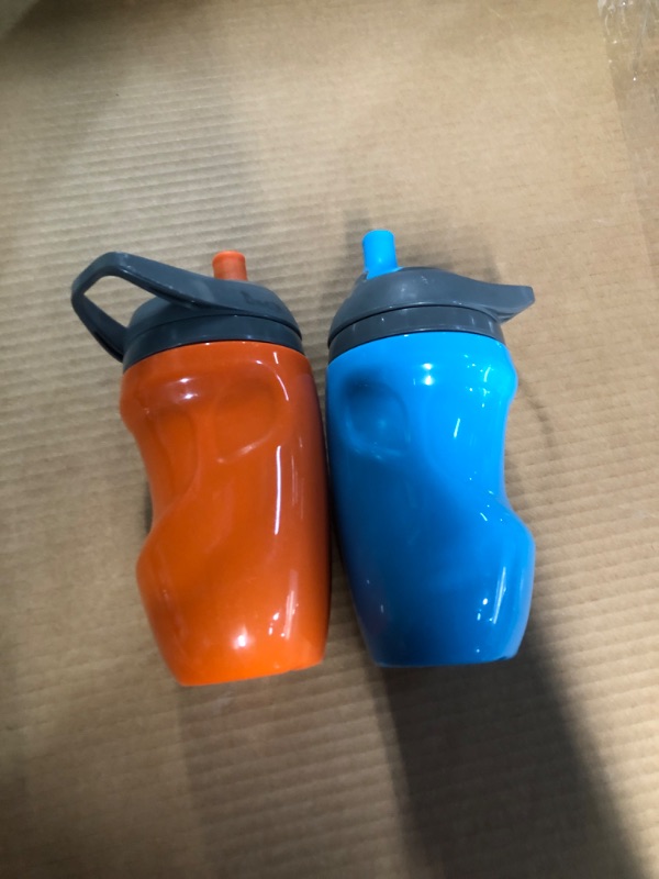 Photo 3 of Bundle of Tommee Tippee Insulated Sportee Water Bottle for Toddlers Pack of 2, Blue and Orange 1 Count (Pack of 2) Blue and Orange 