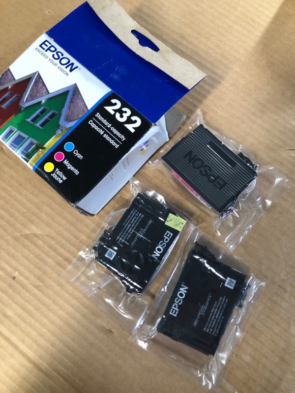 Photo 2 of Epson 232 Claria Ink Standard Capacity Color Combo Pack (T232520-S) Works with Workforce WF-2930, WF-2950, Expression XP-4200, XP-4205