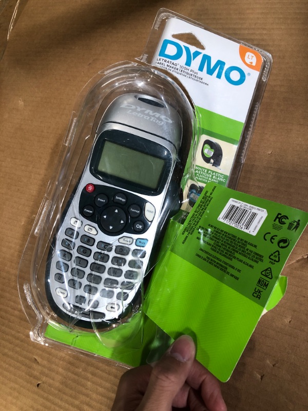 Photo 2 of **PARTS ONLY, NON-FUNCTIONAL** DYMO Label Maker, LetraTag 100H Handheld Label Maker, Easy-to-Use, 13 Character LCD Screen, Great for Home & Office Organization Machine