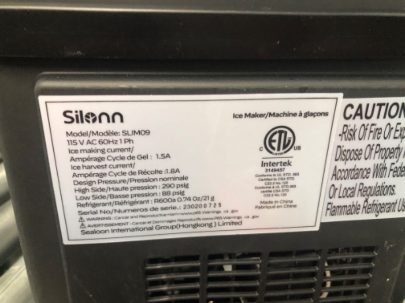 Photo 4 of *PARTS ONLY*
Silonn Countertop Ice Maker