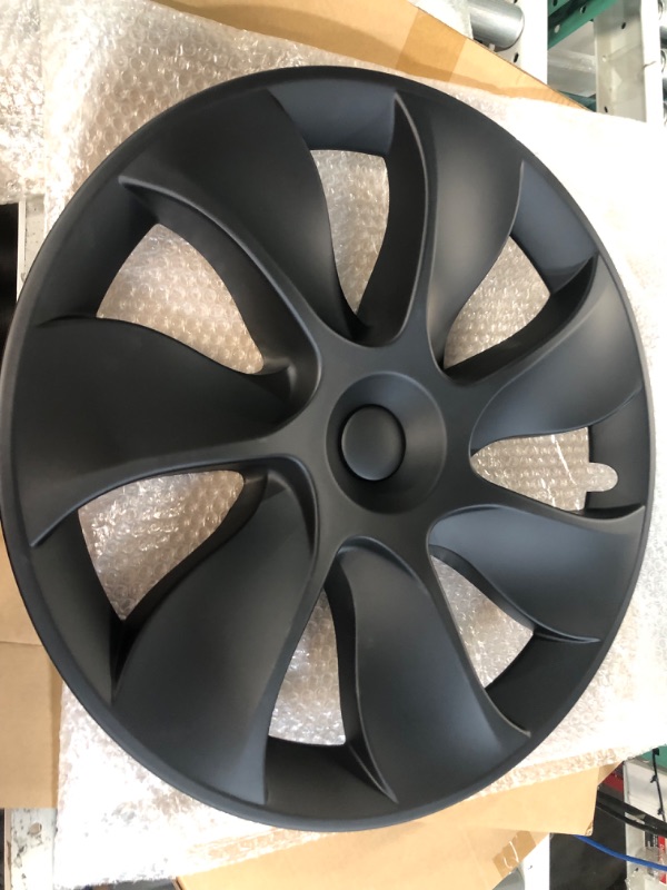 Photo 2 of Matte Black Wheel Protector for 2020-2023 Tesla Model Y Gemini Accessories, Set of 4