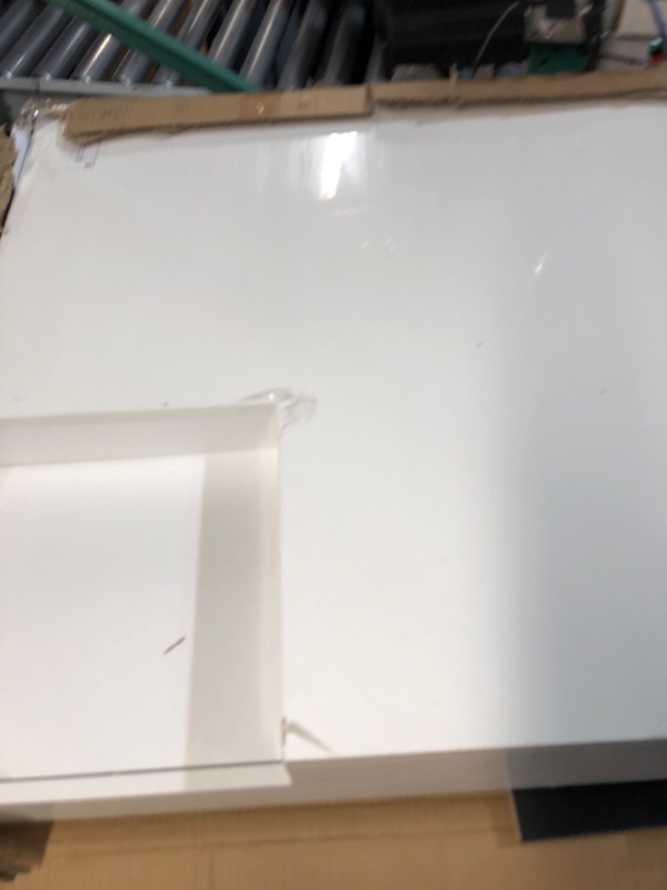 Photo 1 of Merax Modern Minimalist Design Square Coffee Table with Detachable Tray, Plug-in 16-Color LED Strip Lights and Remote Control, for Living Room, 31.5 inch Length, White 31.5 inch Length Minimalist White