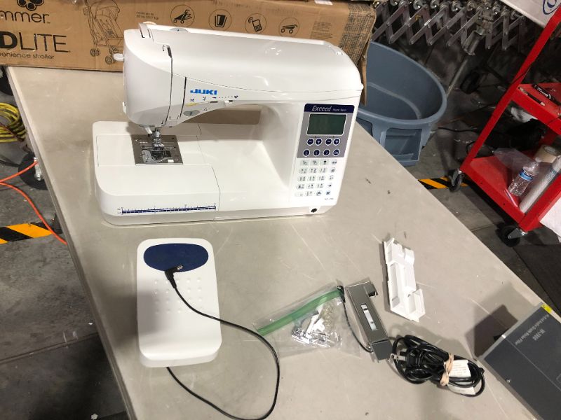 Photo 2 of ***DAMAGED - SEE NOTES***
JUKI HZL-F300 Sewing and Quilting Machine , White