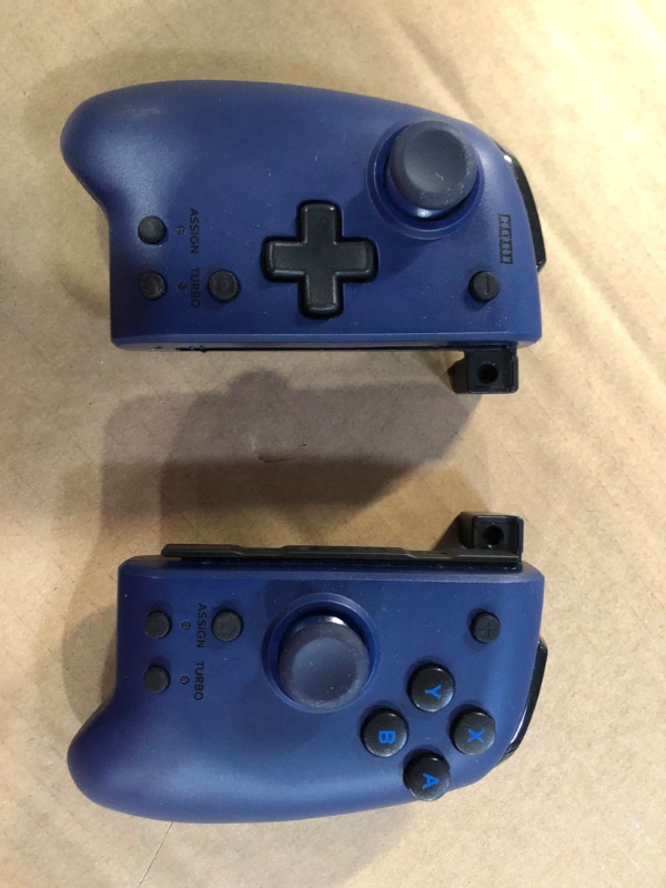 Photo 2 of **PARTS ONLY** Hori Nintendo Switch Split Pad Pro (Blue) Ergonomic Controller for Handheld Mode