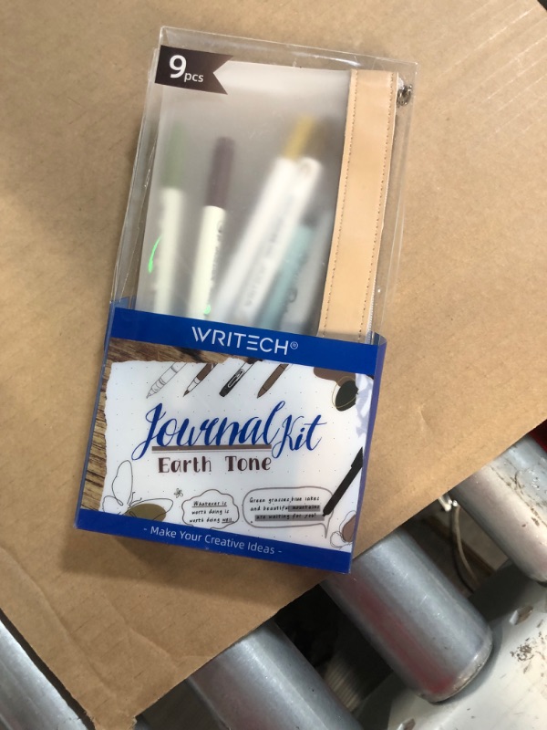 Photo 2 of WRITECH Journaling Kit Gel Pens  0.5mm Fine Point Retractable Gel Ink Pen Assorted 9ct (Earth Tone)