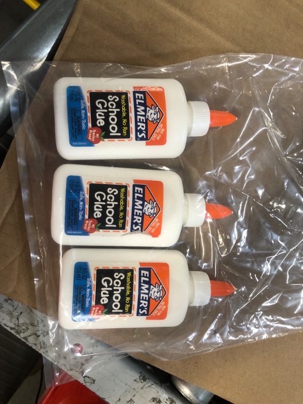 Photo 3 of Elmer's Washable No-Run School Glue, 4 oz, 3 Pack