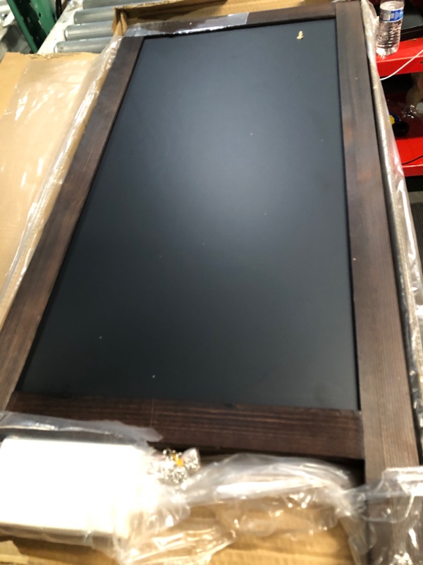 Photo 1 of 4 THOUGHT A-Frame Magnetic Sidewalk Chalkboard Sign 40" x 20", Rustic Brown