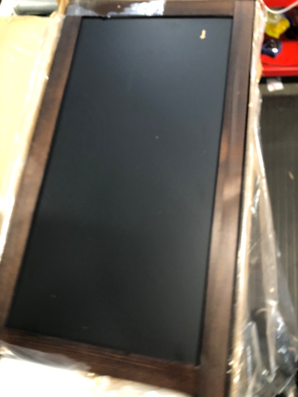 Photo 1 of 4 THOUGHT A-Frame Magnetic Sidewalk Chalkboard Sign 40" x 20", Rustic Brown