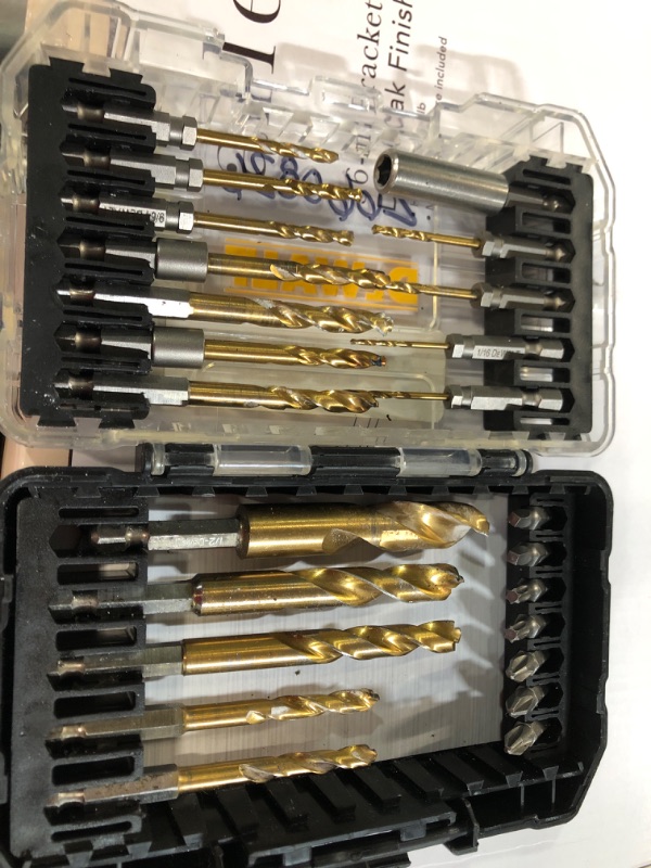 Photo 2 of **USED**
DEWALT Titanium Nitride Coated Drill Bit Set, Pilot Point, 21-Piece (DW1361)