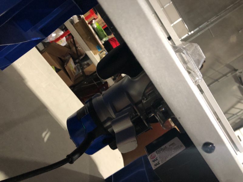 Photo 1 of **MISSING HALF INCH, UNABLE TO TEST** Kobalt Fixed Corded Router with Table Included **PARTIALLY ASSEMBLED** 