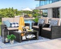 Photo 1 of **PARTS ONLY** *MISSING PIECES* Shintenchi 4-Piece Outdoor Patio Furniture Set