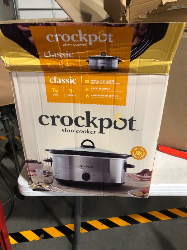 CrockPot 7qt Manual Slow Cooker Silver SCV700SS for sale Mesa, AZ Nellis Auction