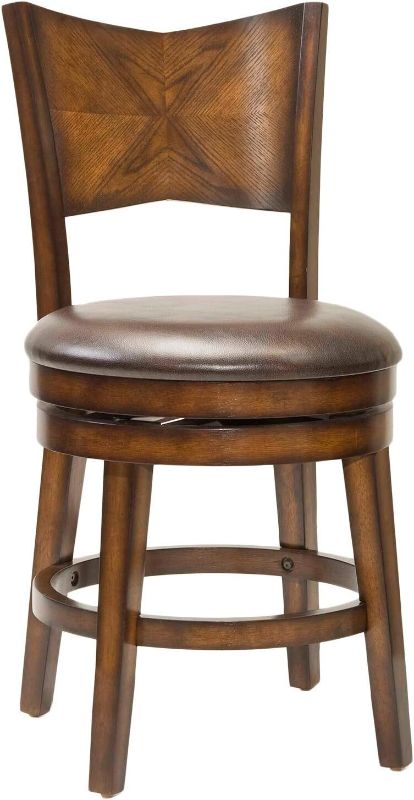 Photo 1 of **READ NOTES BELOW**Hillsdale, Jenkins Swivel Counter Height Stool, Rustic Oak 1 PIECE