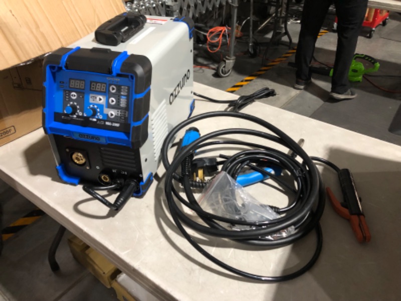 Photo 2 of ***USED - UNABLE TO TEST - PARTS MAY BE MISSING***
AZZUNO 200A MIG Welder,110V/220V Dual Voltage multiprocess welder, Gasless