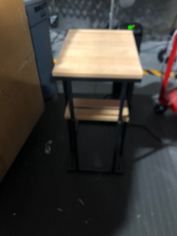 Photo 4 of **NON REFUNDABLE NO RETURNS SOLD AS IS**
**PARTS ONLY**QZIXB C Shaped End Table, Side Table  (Brown)